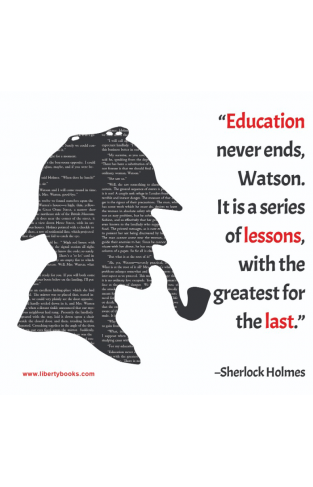 Education Never Ends Cotton Printed Tote Bag